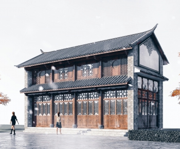 Chinese Style Building Appearance-ID:101269963