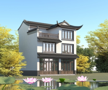 Chinese Style Villa Appearance-ID:287071943