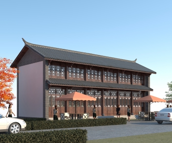 Chinese Style Building Appearance-ID:435364015