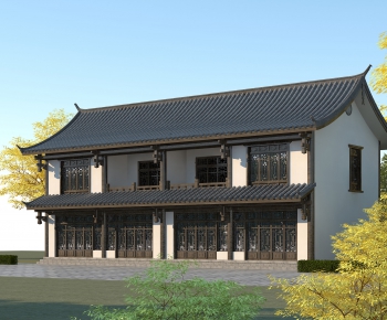 Chinese Style Building Appearance-ID:891585114