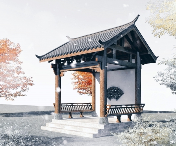 Chinese Style Ancient Architectural Buildings-ID:779875995