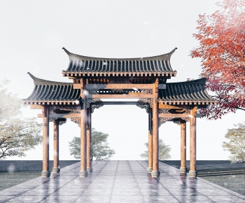Chinese Style Building Component-ID:744863033