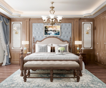 American Style Bedroom-ID:591378937