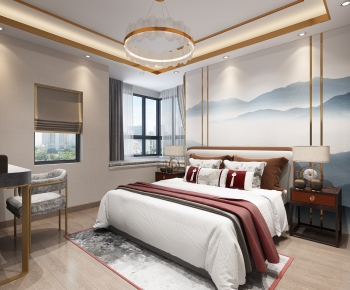 New Chinese Style Bedroom-ID:676160105