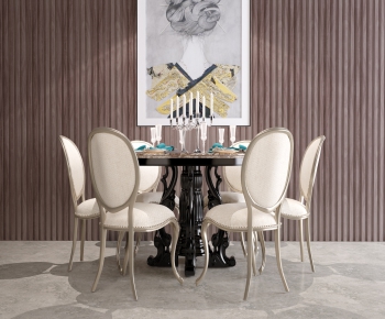 European Style Dining Table And Chairs-ID:514863017