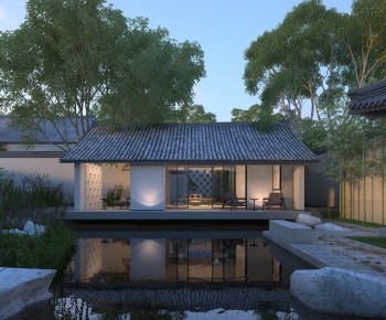 New Chinese Style Villa Appearance-ID:317632911