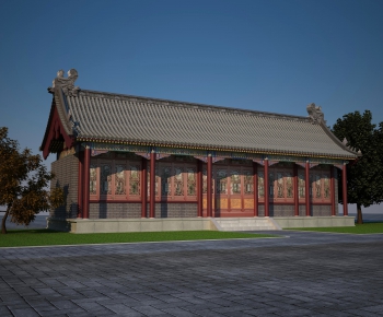 Chinese Style Ancient Architectural Buildings-ID:783572918