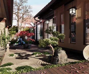 New Chinese Style Courtyard/landscape-ID:409780989