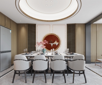 New Chinese Style Dining Room-ID:660506017