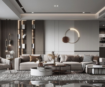 Modern A Living Room-ID:612199384