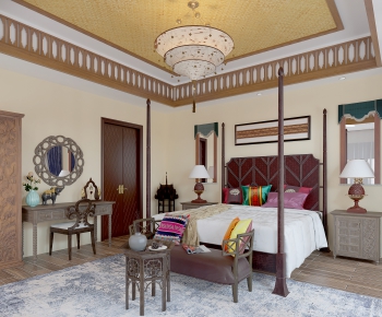 Southeast Asian Style Bedroom-ID:962506063