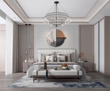 New Chinese Style Bedroom-ID:419429064