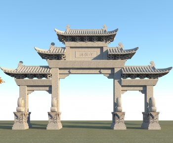 Chinese Style Building Component-ID:496004106
