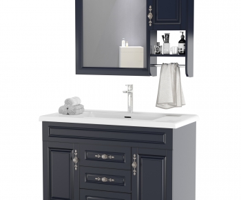Simple European Style Bathroom Cabinet-ID:253667122