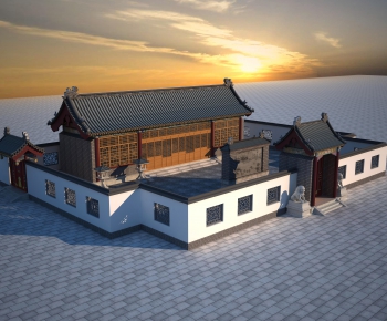 Chinese Style Ancient Architectural Buildings-ID:809268007