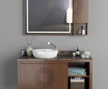 New Chinese Style Bathroom Cabinet-ID:569808011