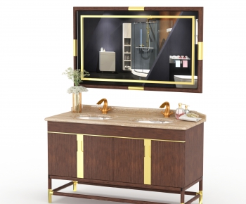 New Chinese Style Bathroom Cabinet-ID:655796053