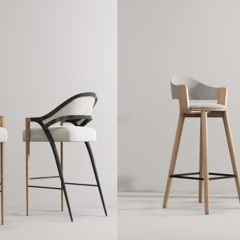 Nordic Style Bar Chair-ID:258278851
