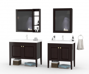 New Chinese Style Bathroom Cabinet-ID:956501019