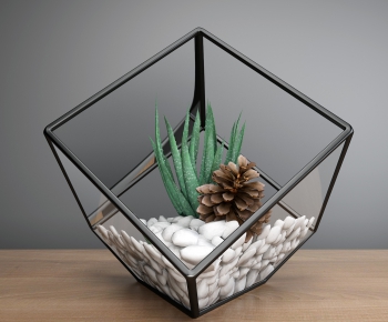 Modern Potted Green Plant-ID:423819079