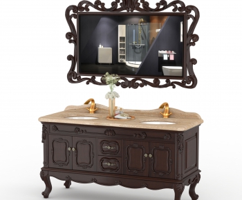 American Style Bathroom Cabinet-ID:375554086