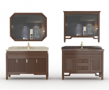 New Chinese Style Bathroom Cabinet-ID:636120089