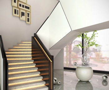 Modern Stair Balustrade/elevator-ID:592117077