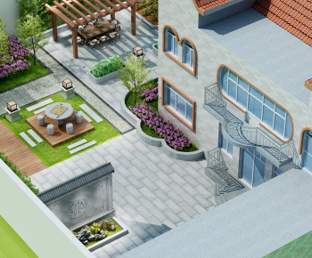 New Chinese Style Courtyard/landscape-ID:748980013