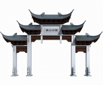 New Chinese Style Building Component-ID:591485983