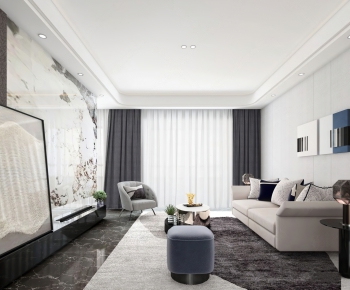 Modern A Living Room-ID:734034064