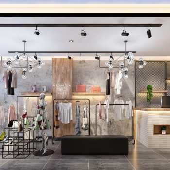Industrial Style Clothing Store-ID:812055114