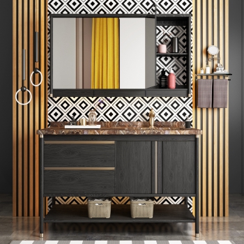 New Chinese Style Bathroom Cabinet-ID:822345975