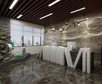 Modern Office Reception Desk-ID:492150813