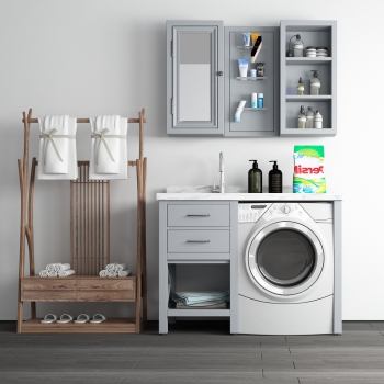 Modern Laundry Cabinet-ID:427975898