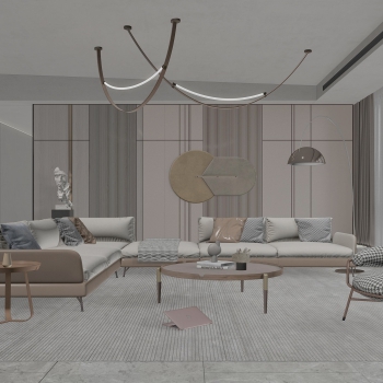 Modern A Living Room-ID:552519088