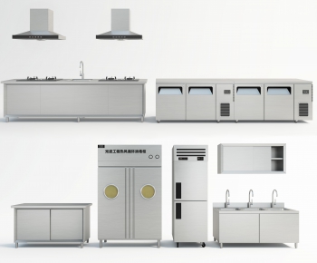 后现代消毒碗柜、烟机灶具、暖盘柜厨具组合-ID:990739118