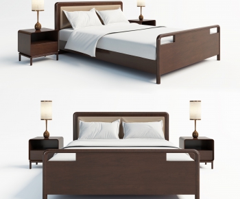 New Chinese Style Double Bed-ID:979868896
