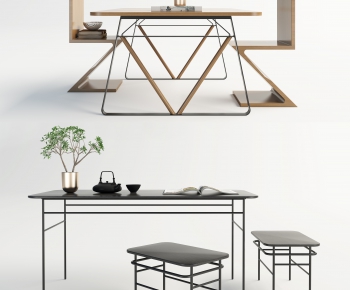 Modern Tea Tables And Chairs-ID:975240951