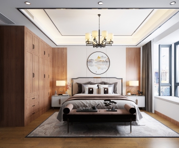 New Chinese Style Bedroom-ID:108207945