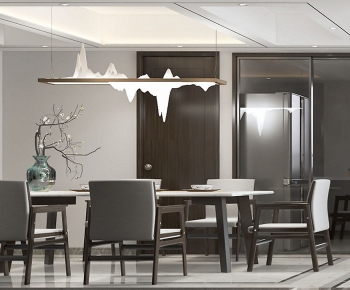 New Chinese Style Dining Room-ID:977452997