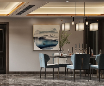 New Chinese Style Dining Room-ID:591332911