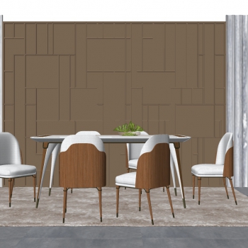 Modern Dining Table And Chairs-ID:378069989