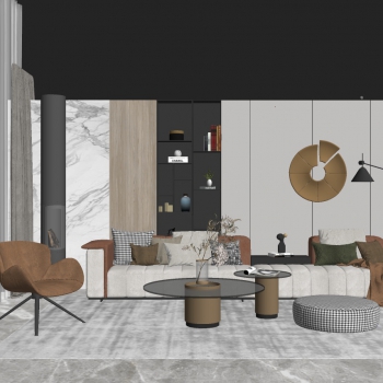 Modern A Living Room-ID:514619117