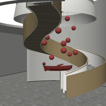 Modern Stair Balustrade/elevator-ID:457566981