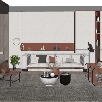 Modern A Living Room-ID:399630135