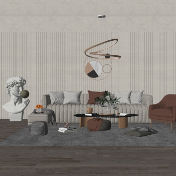 Modern A Living Room-ID:255549061