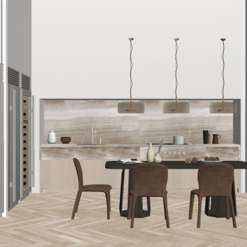 Modern Dining Room-ID:612361916