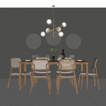 Nordic Style Dining Table And Chairs-ID:771186116