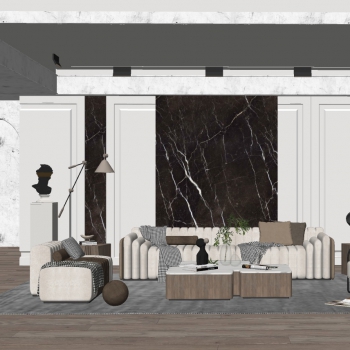 Modern A Living Room-ID:286875011