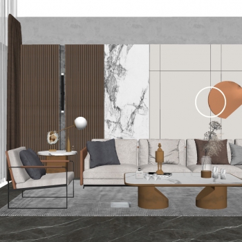 Modern A Living Room-ID:695221906